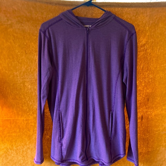 Lands’ End Medium lightweight Purple Hoodie - Picture 1 of 4